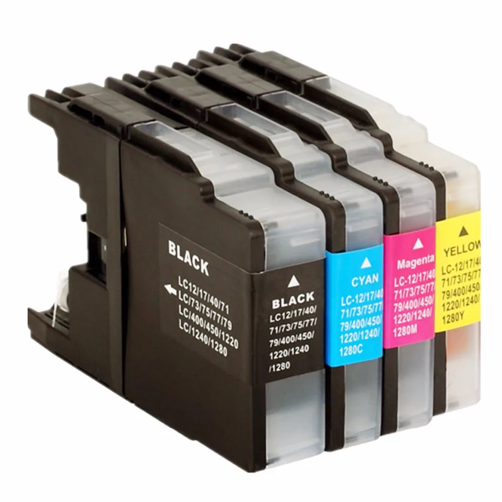 

12 x LC17 LC77 LC79 LC450 LC1280 Ink Cartridges For Brother MFC J435W J835DW J280W J425W MFCJ6910CDW MFCJ6710CDW Inkjet Printer