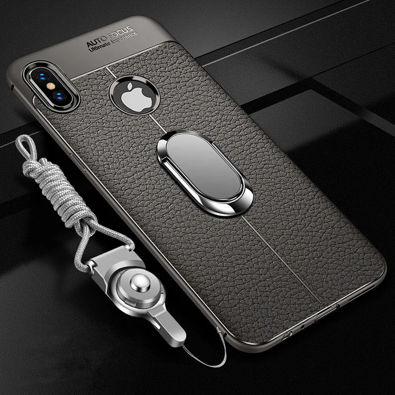 Soft Silicone Back cover for iPhone 11 X XR XS Max Pro With Magnetic Car Holder Case for iPhone 11 7 8 6 6S Plus 5 5S SE phone