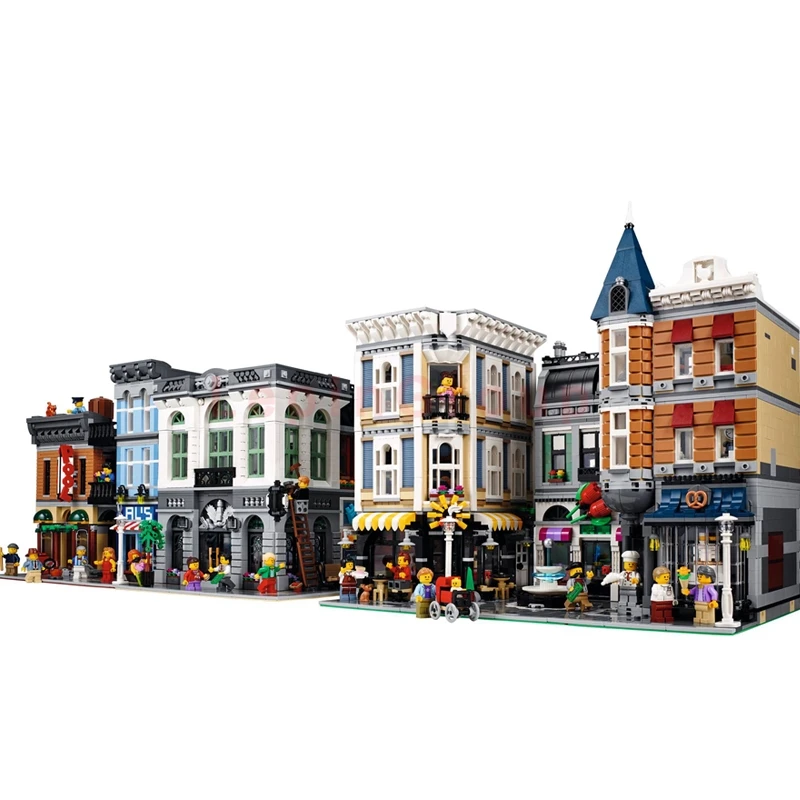 

LEPIN 15001 Brick Bank LEPIN 15019 Assembly Square LEPIN 15011 Detective's Office Model Building Blocks Bricks lepinings Toys