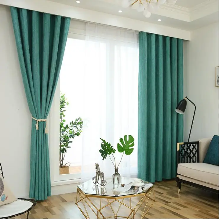 Us 23 8 32 Off Aliexpress Com Buy 2018 Blackout Curtains For The Bedroom Solid Colors Curtains For The Living Room Window Grey Cream Curtains