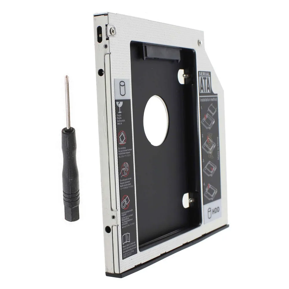 9.5mm Universal Serial ATA 2nd HDD SSD hard disk drive caddy bay For Lenovo IdeaPad Z500 Z500t
