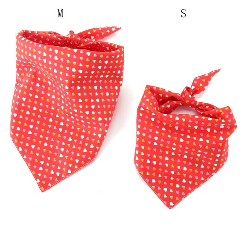 

Valentine's Day Love Cat Pets Saliva Towel Cotton Triangular Bandage Special Type Pet saliva towel Z
