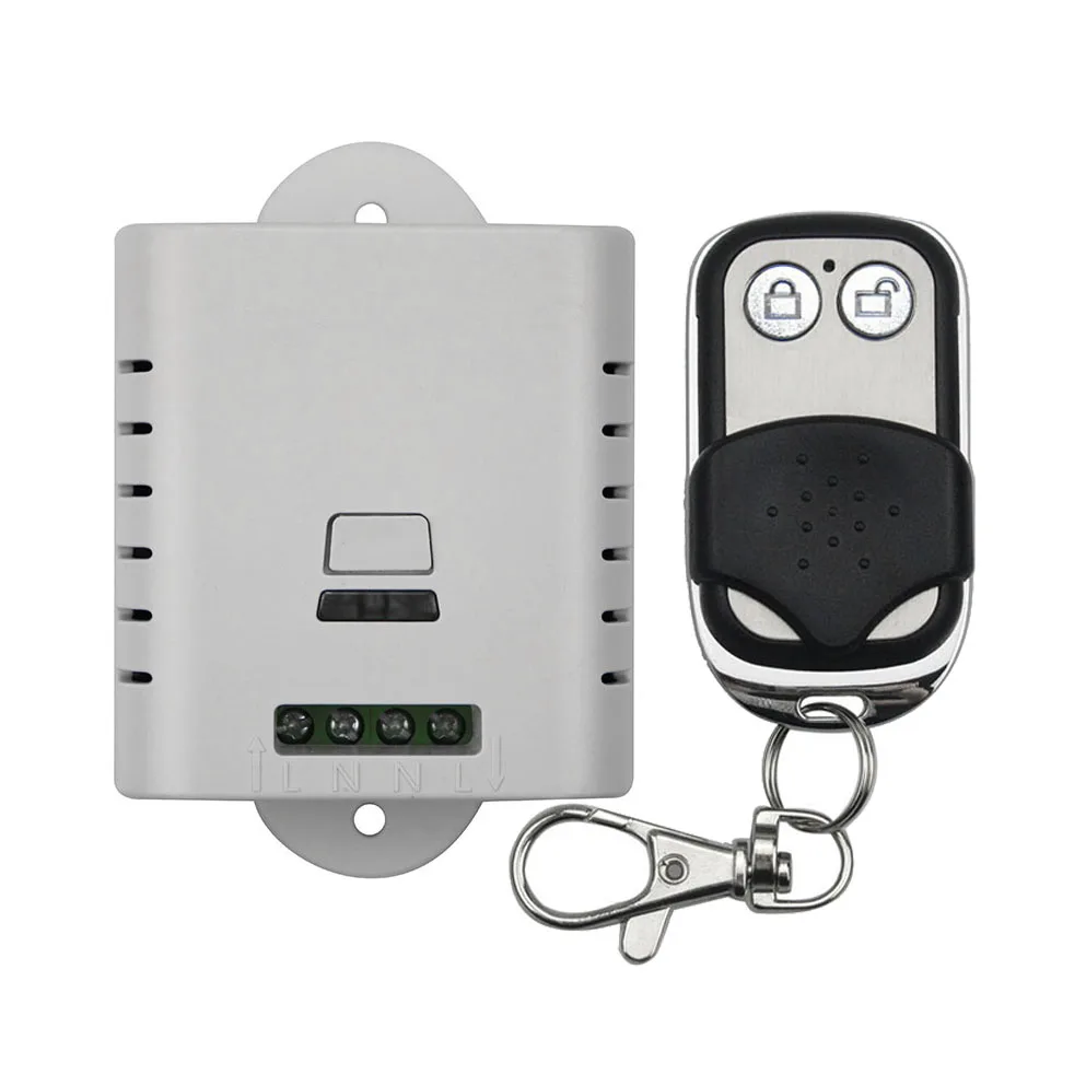 

AC 85V-110V-220V wireless remote control switch with manual button smart home Simple and practical 1 X receiver 1 X transmitter