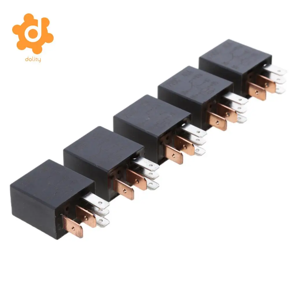 5 Pieces 12V Micro 30A 5-Pin Automotive Changeover Relay Car Bike Boat