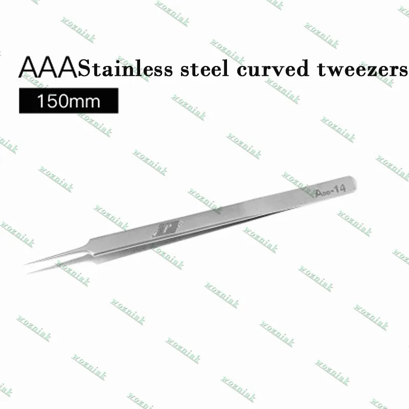 Пинцет для ремонта мобильного телефона сверхжесткий титановый сплав Ультра Острый 0,15 мм Намагниченный специальный микроскоп отпечаток пальца fly l - Цвет: aaa-14 tweezers