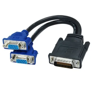 

20PCS/LOT DMS59 to VAG cable DMS-59 to Dual VGA Video Breakout Cable 59pin DVI TO 2 VAG(Female) Fedex/DHL free