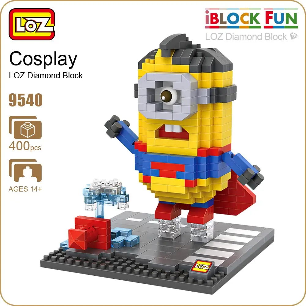LOZ Diamond Blocks Action Figure Micro Figure Bricks Super Heroes Toys for Children Gift Birthday Mini