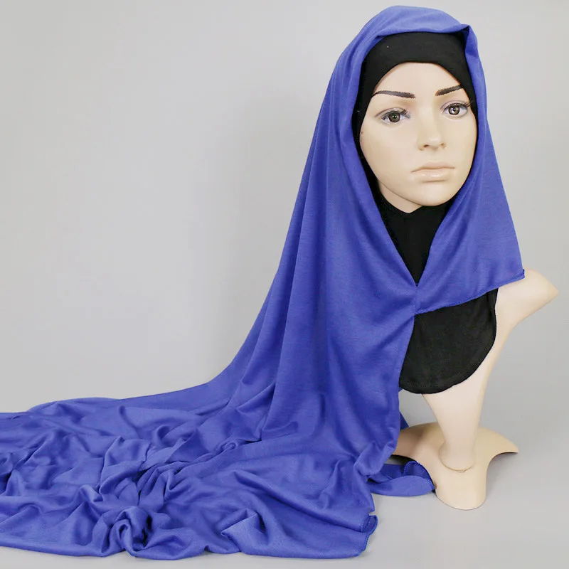 72*175 см шифон двойная петля хиджаб femme musulman Исламская платок одежда шали для
