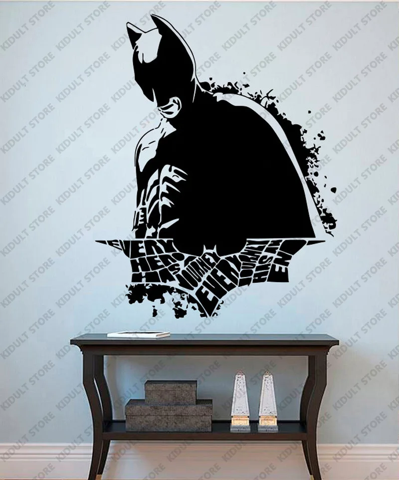 Batman Wall Sticker DC Marvel Comics Superhero Vinyl Decal Home