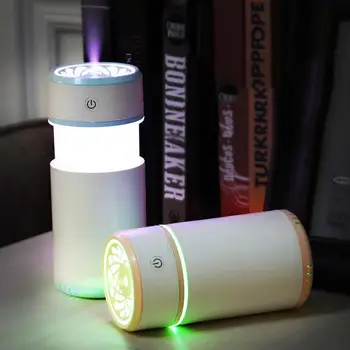 

USB Pulling Mist Humidifier Water Replenishing Air Purifier with Colorful Light for Home Vehicle Supplies Essential Oil Diffuser