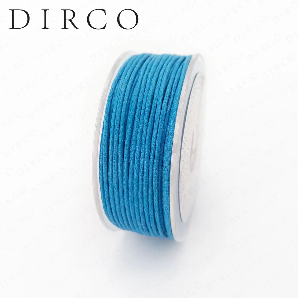 Вощеный хлопковый шнур 1 мм 20 м/рулон для изготовления ювелирных изделий ручной работы браслет ожерелье Одежда Аксессуары Бисероплетение нити - Цвет: Sky Blue  20JW10