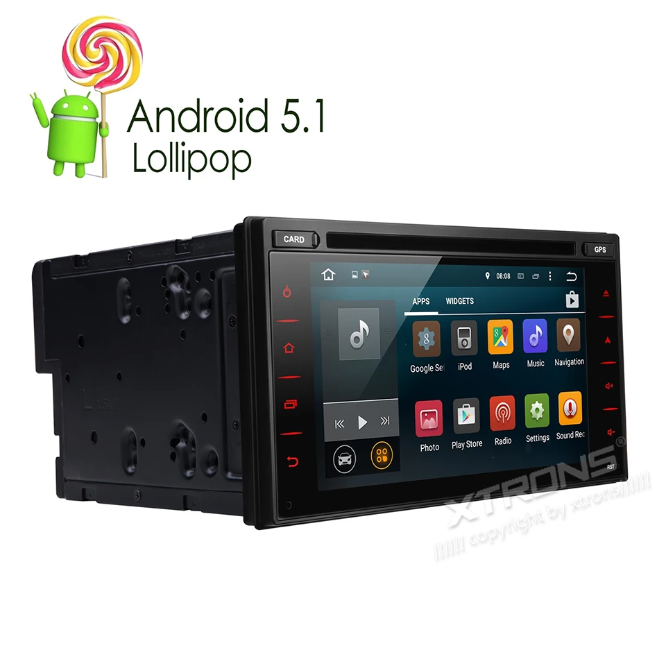6.2 &quotAndroid 5.1 Автомобилей Радио Dvd-плеер Двухместный 2 Din GPS Navi Аудио OBD2 DAB + 1080 P Видео