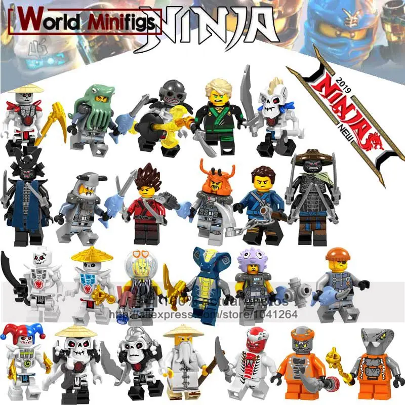 

Single Legoings Ninjagoed Ninja Action Figure Building Blocks Bone Solider Chopov Kruncha Nuckal Frakjam Wyplash Krazi Toys