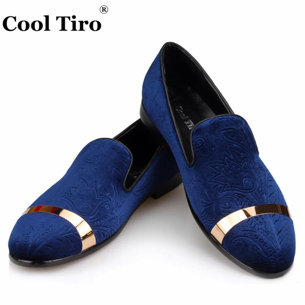 Embossed Velvet Men Slippers Loafers (4)