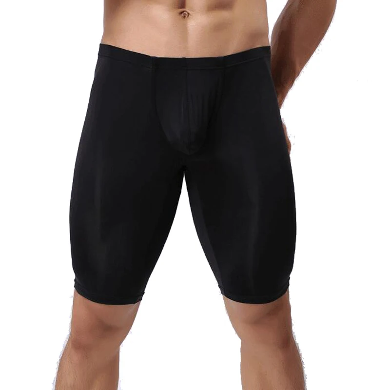 VANSTINBUM, сексуальные мужские Ультра-тонкие прозрачные Пижамные шорты, Мужская одежда для отдыха, экзотическое тонкое нижнее белье