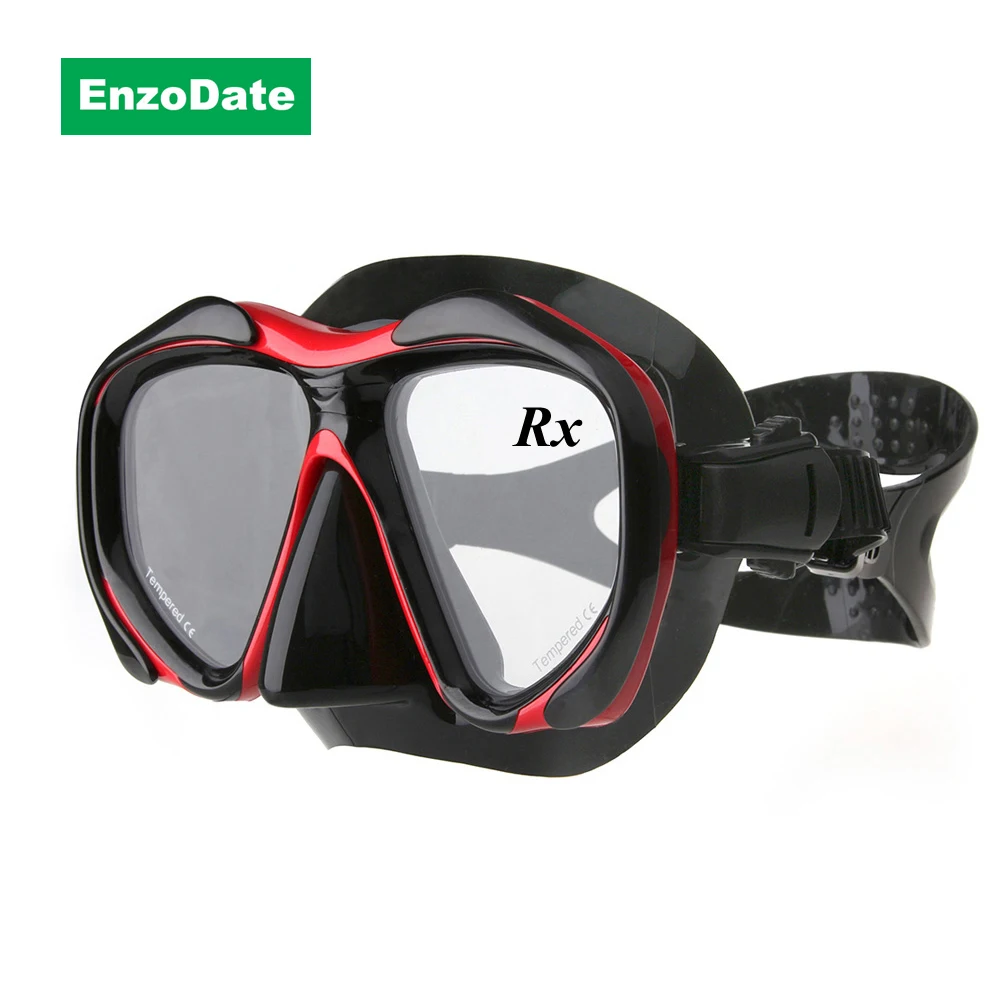 Optical Diving Mask Hyperopia Myopia Snorkel Goggles, Different Prescription for Each Eye
