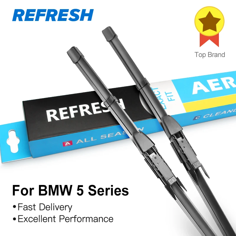 

REFRESH Wiper Blades for BMW 5 Series E39 E60 E61 F07 F10 F11 520i 523i 525i 528i 530i 535i 540i 518d 520d 525d 530d 530d 535d