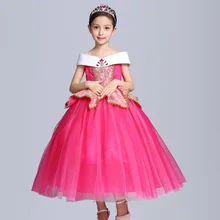 

2018 Girls Aurora Princess Dress Sleeping Beauty Cosplay Costumes Costumes For Girls Birthday Dancing Party Princess Dress