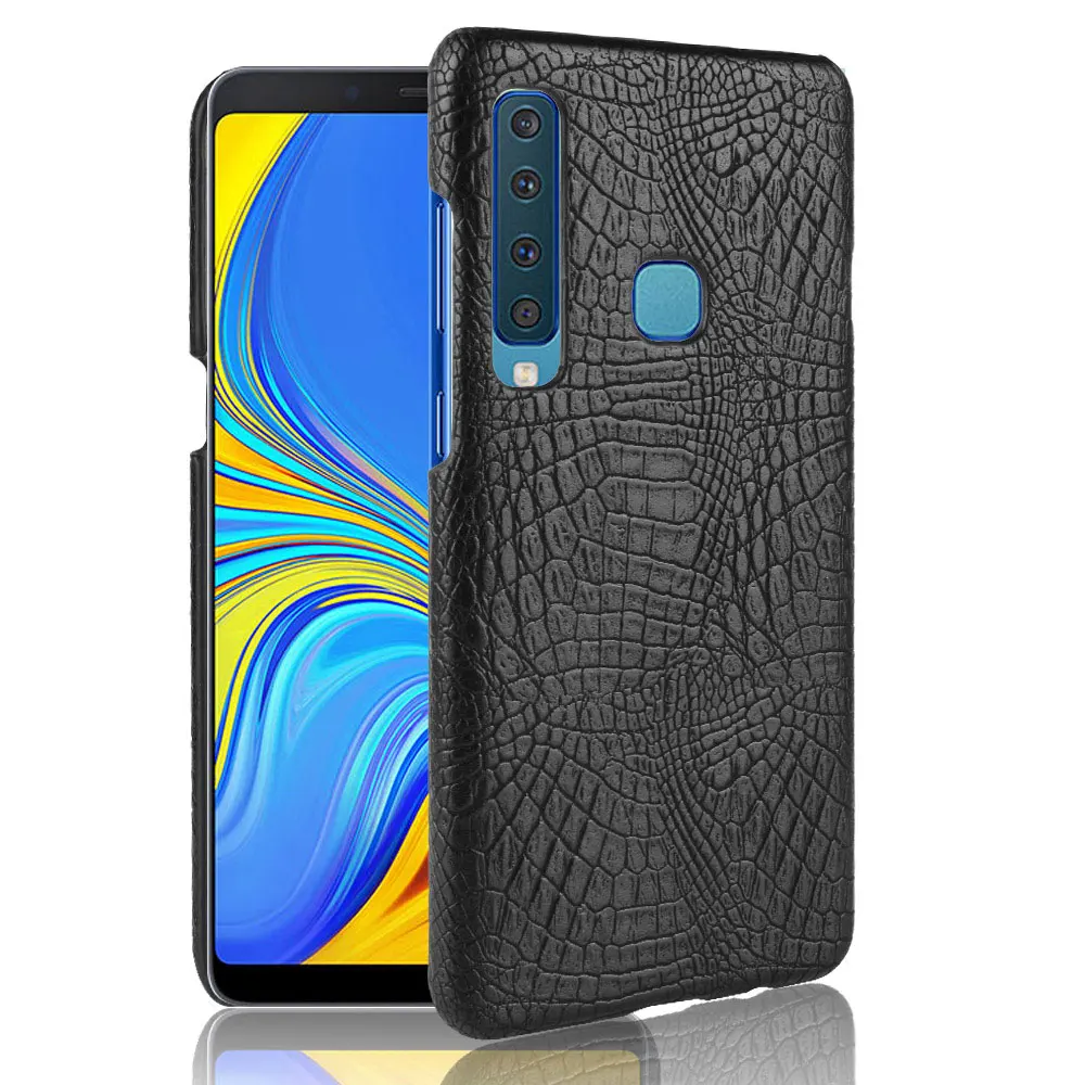 

For Samsung Galaxy A9 2018 luxury Crocodile PU Leather Case for Samsung Galaxy A9 2018 Back Cover hard plastic Case