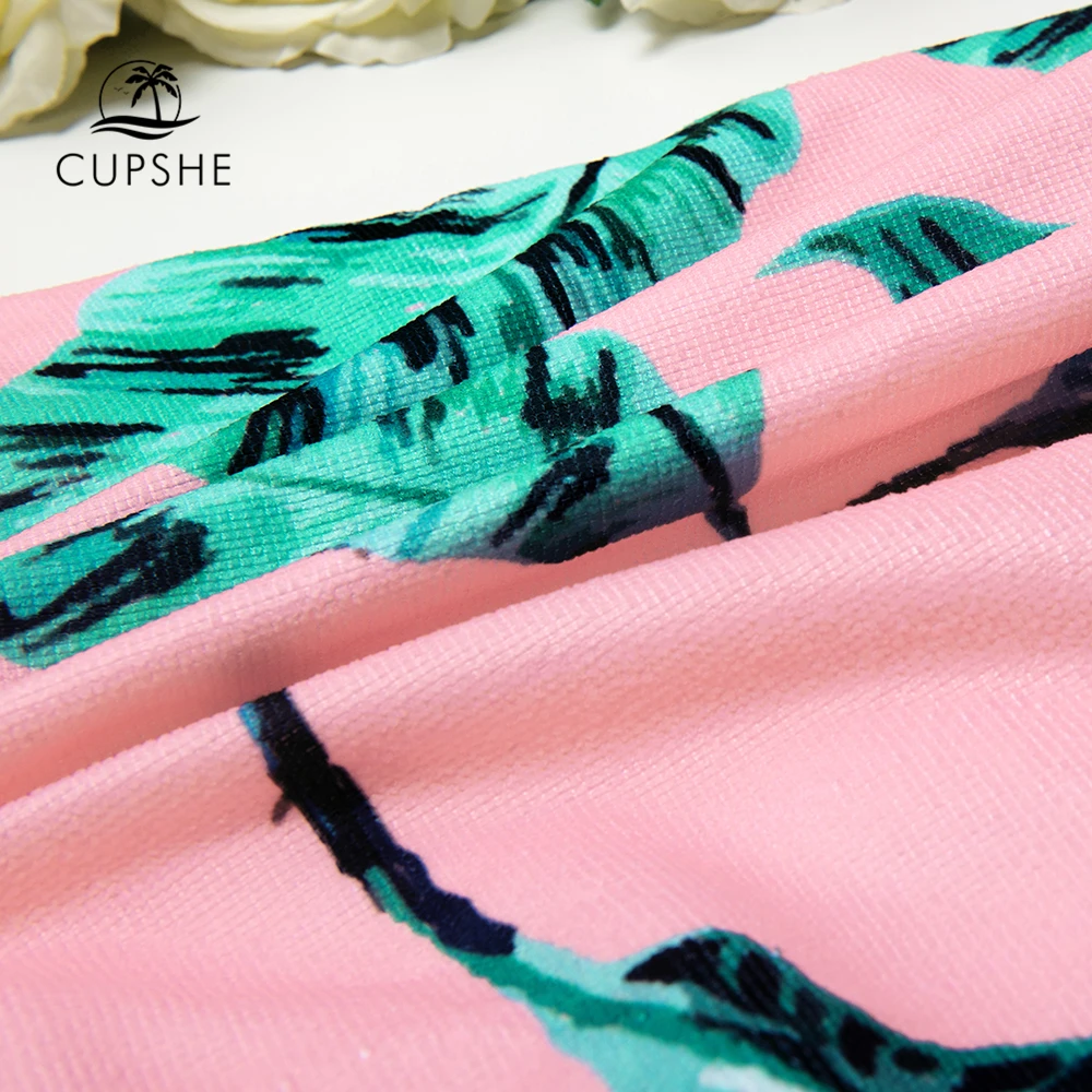 CUPSHE 2019 женское Тропическое розовое пляжное полотенце с банановым листом