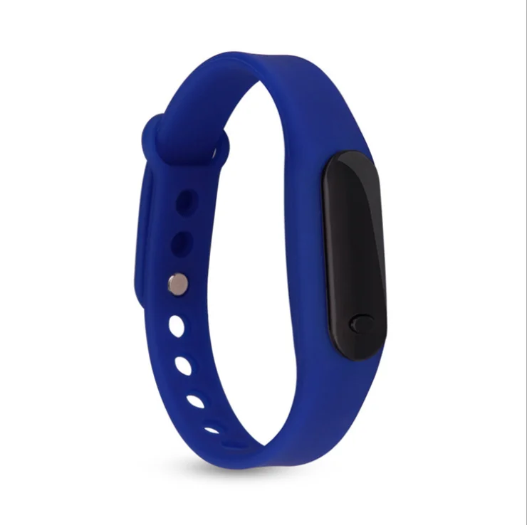 Новинка, повседневные часы, простые мужские черные спортивные цифровые светодиодные часы с силиконовым дисплеем, модные женские часы с браслетом, подарок - Цвет: blue