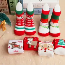 Kids Baby Christmas warm Sock Winter soft cute Snowflake Deer Printed Cotton Casual Socks Children Christmas Gift Hosiery D5