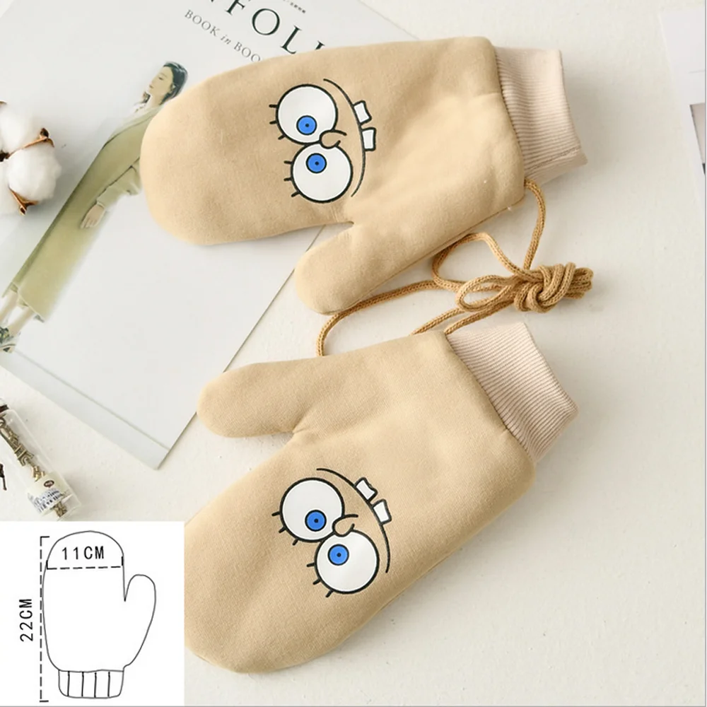 Emmababy 2019 мультфильм висит шеи Вязание перчатки согреться Прекрасный зимняя женская обувь модные