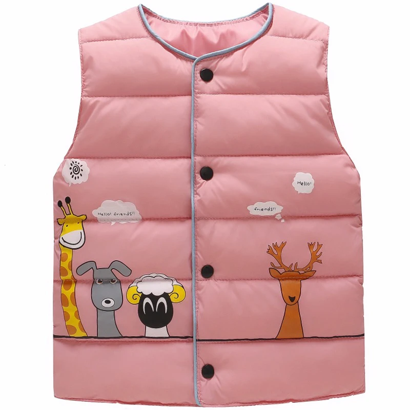 Baby Girls Boys Thin Vest Coats Children Clothes Down Jacket Child