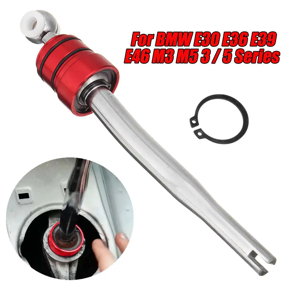 De aleación de coche de aluminio corto palanca para BMW E30 E36 E39 E46 M3 M5 de la serie 3/5 de transmisión y de transmisión de piezas de repuesto De aleación de coche de aluminio corto palanca para BMW E30 E36 E39 E46 M3 M5 de la serie 3/5 de transmisión y de transmisión de piezas de repuesto
