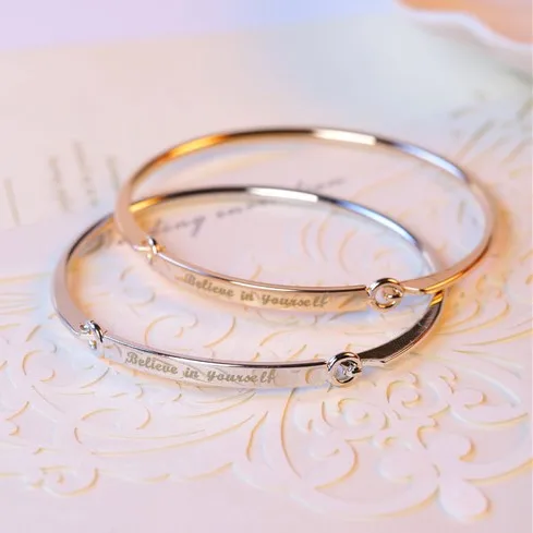 Gold bangle bracelet engraved for women Gold bangle bracelet engraved for women