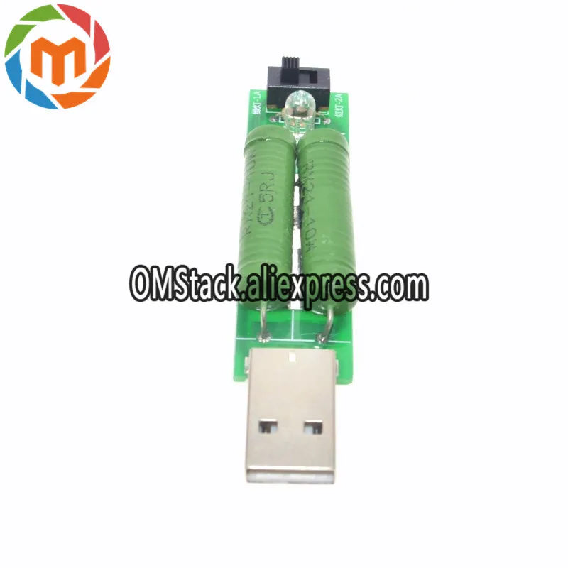 USB mini разряда нагрузочный резистор 2A/1A с коммутатором 1A зеленый светодиод 2A
