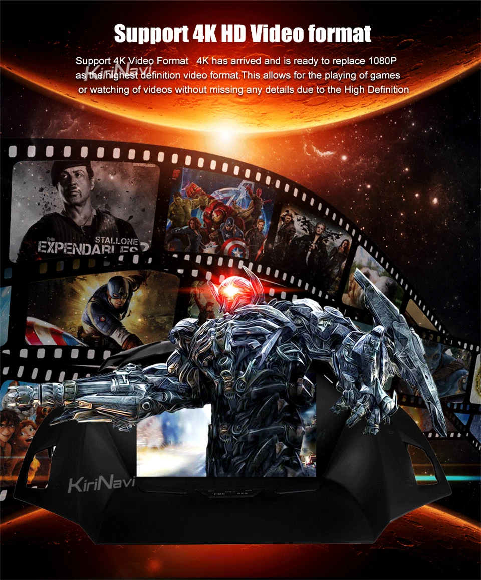 Discount KiriNavi Octa core 4G LET android 7 car radio 2 din for ford kuga multimedia 2013 - 2017 support 4K Video 4G 9