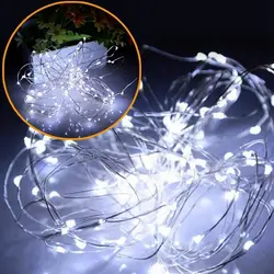 HoozGee беспроводной свет шнура Открытый Сад Освещение светодио дный 100 LED медный провод для рождественской вечеринки декор Фея лампы (батарея