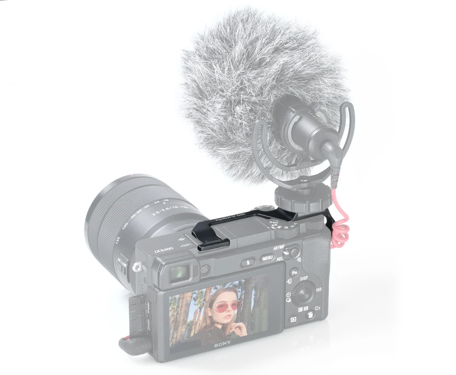 UURig быстросъемная пластина для sony A6400 Vlog крепление для микрофона удлинитель кронштейн с холодным башмаком крепление для микрофона расширение