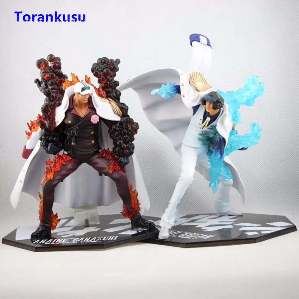 

One Piece Anime Figure Aokiji Kuzan Figure Akainu Sakazuki Battle Ver. Figurine PVC Action Doll Hot Toys For Children Model XP