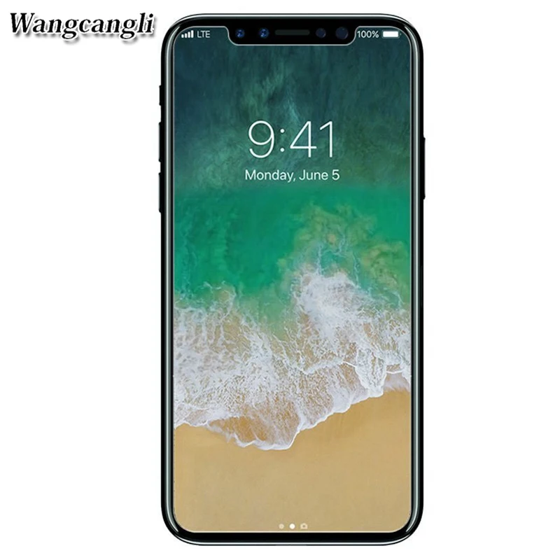 Wangcangli-100pcs-Lot-For-iPhone-x-Tempered-Glass-2-5D-9H-protective-for-iphone-x-Screen