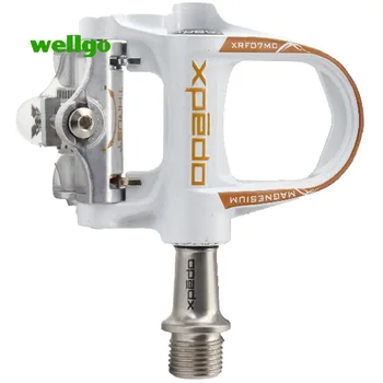

Wellgo XRF07MC genuine agent with security code road bike pedal magnesium alloy Ultralight Cycling Bike Pedals 235g
