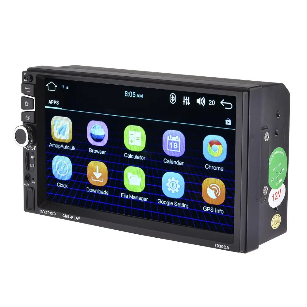 7-дюймовый Android 2 Din Full HD 1080P Автомобильный Mp5 плеер ISO Порт двойной Bluetooth R GPS