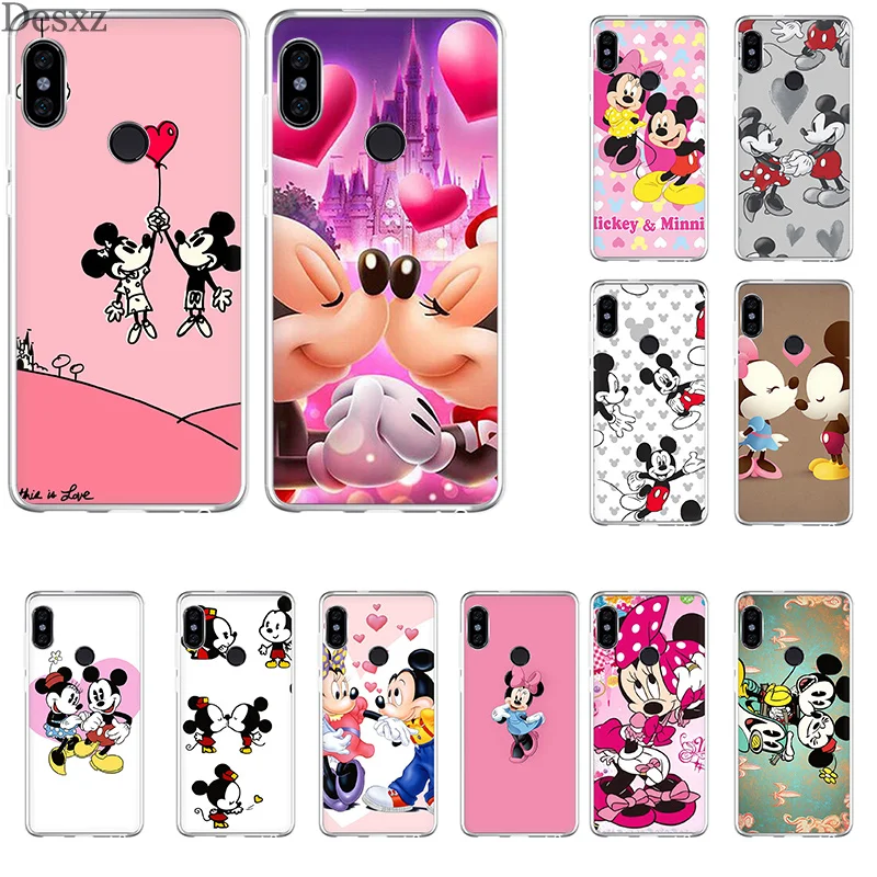 

Gerleek Mickey And Minnie Hard Phone Case For Xiaomi Mi 5 6 8 9 9E 5S MAX 3 A1 A2 5X 6X A2 Lite F1 Mix 2S Protection Cover