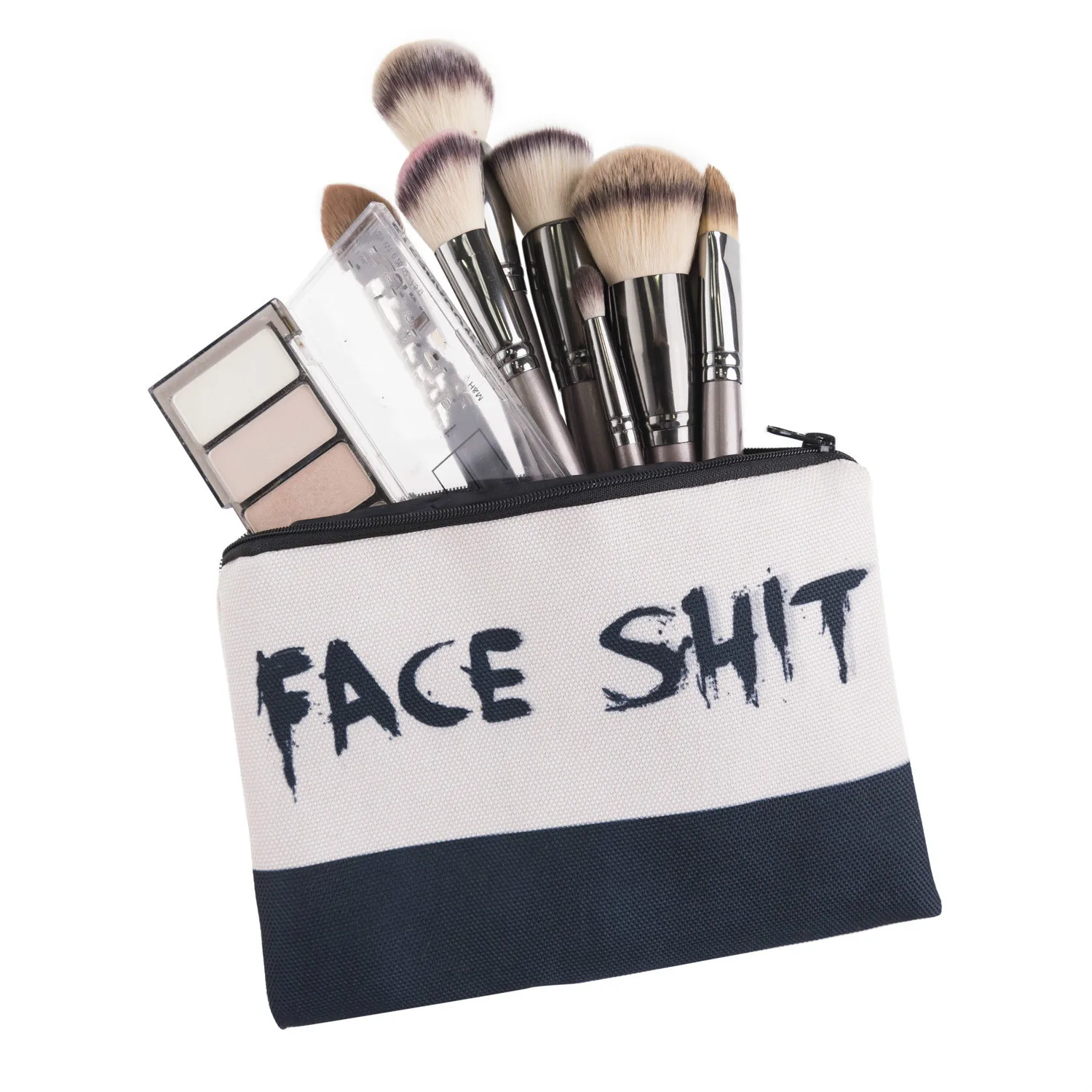 

2018 New Fashion Slim Funny Makeup Cosmetic Bag Women Little Handbag Travel Stationery Zipper Purse Wash Large Organizer Clutch