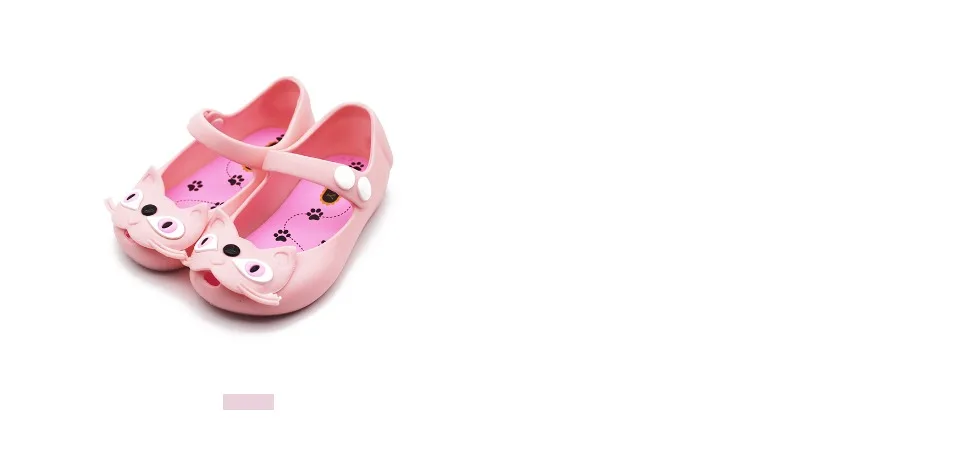 Mini Melissa/стильные детские сандалии 3 цветов с изображением кошек; прозрачные сандалии для девочек; коллекция года; летние сандалии для девочек; пляжная обувь для малышей; 13-17 см