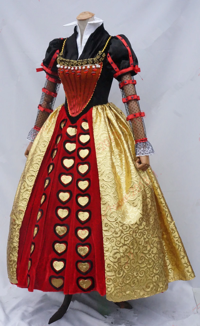 Alta qualità Alice nel paese delle meraviglie la regina rossa Costume  vestito Costume regali perfetti per i fan Cosplay - AliExpress