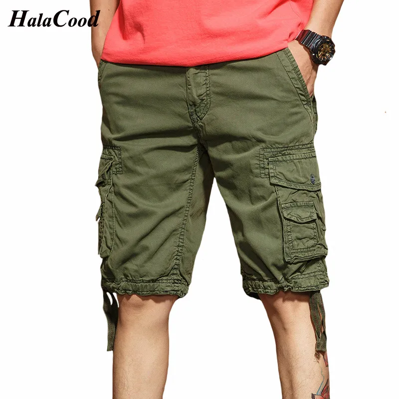 Горячая Мода мужской хлопка повседневные шорты свободные плюс размер шорты Карго мужские прохладное лето военные короткие брюки Selected Homme шорты