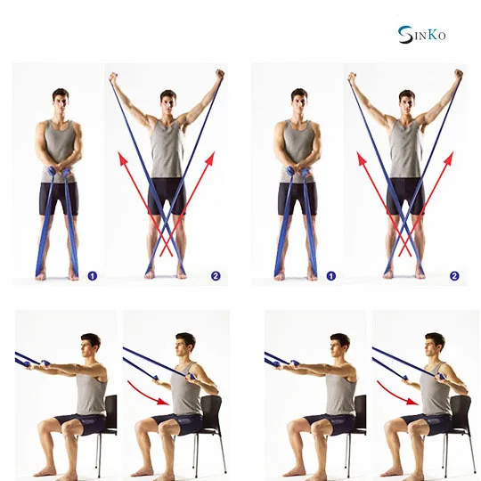 Комплекс упражнений с резиной. Тренажер lt-011 power resistance bands. Упражнения бубновского с эспандером. Эспандер плечевой эластичная лента. Упражнения с эспандером для женщин.