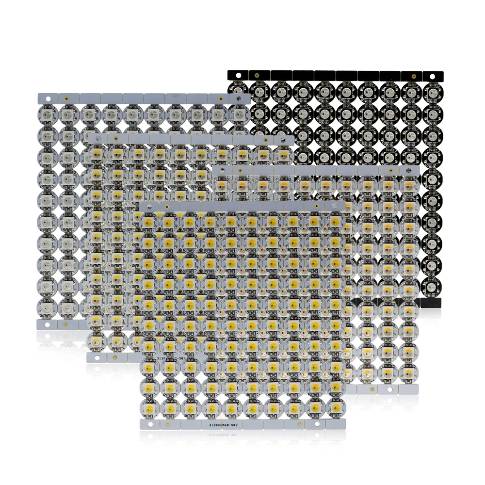 WS2812B SK6812 RGB RGBW RGBWW WWA светодиодный чип с печатной платой радиатора DC5V встроенный IC