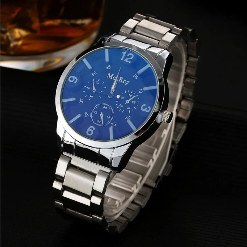 Top Brand Fashion Men Business Casual Watches Dress Watch Stainless