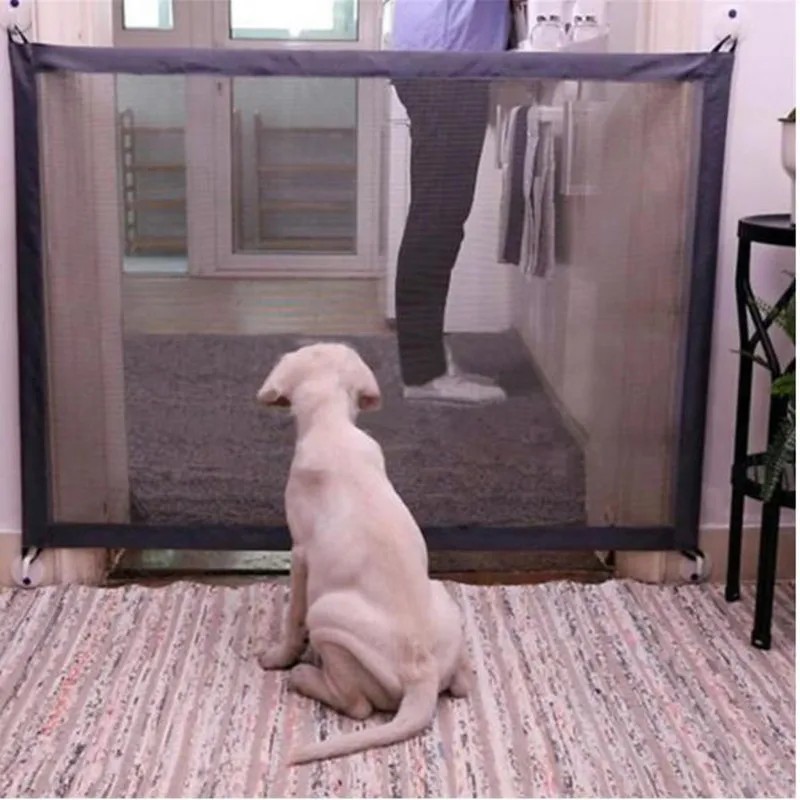 

Pet Dog Fence Gate Safe Guard Safety Enclosure Dog Fences Dog Gate The Ingenious Mesh Magic Pet Gate Isolation network For Dogs