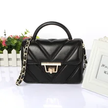 2016 new geniune leather Packet sheepskin women bags Shoulder Messenger small square package
