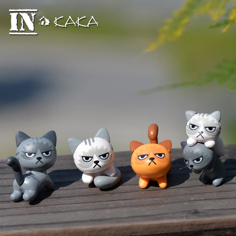 

Mini simulation funny cats animals figures Micro landscape fairy garden figurines Decoration miniature/aquarium bonsai ornament