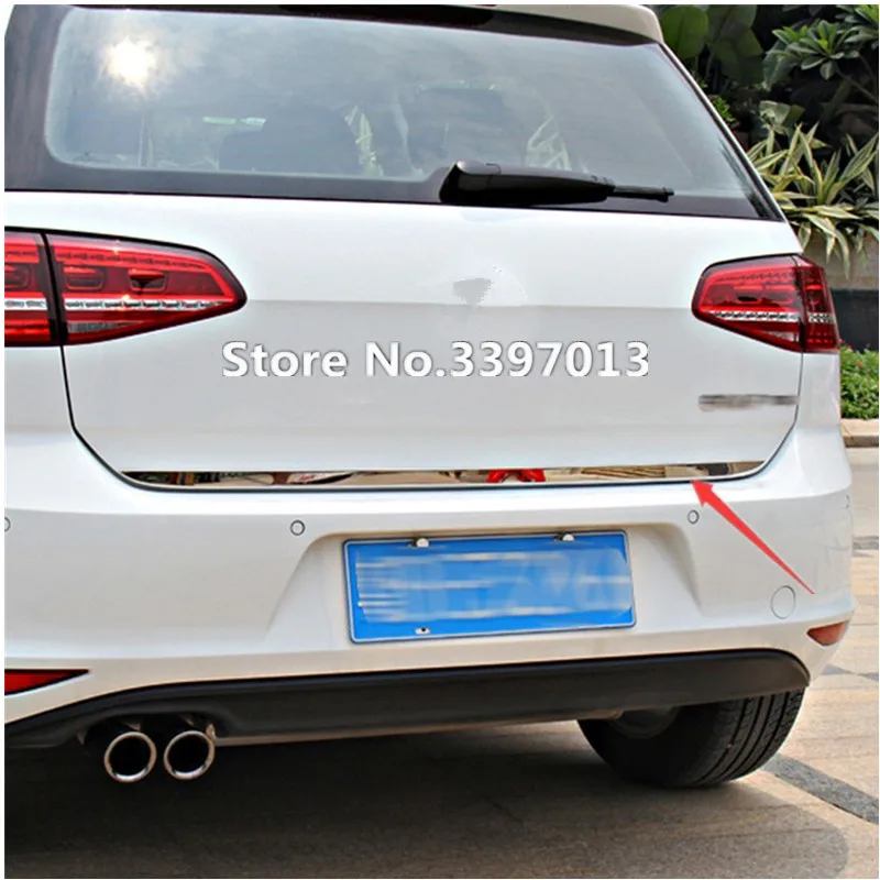 

For Vw Volkswagen Golf 7 Mk7 stern Door Sticker Stainless Steel back door trim Car Styling Accessories